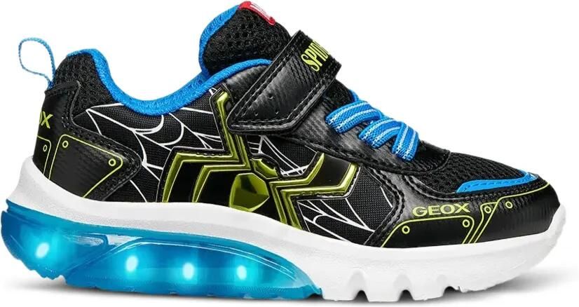 Geox Kids Ciberdron sneakers met klittenband Zwart - Foto 4