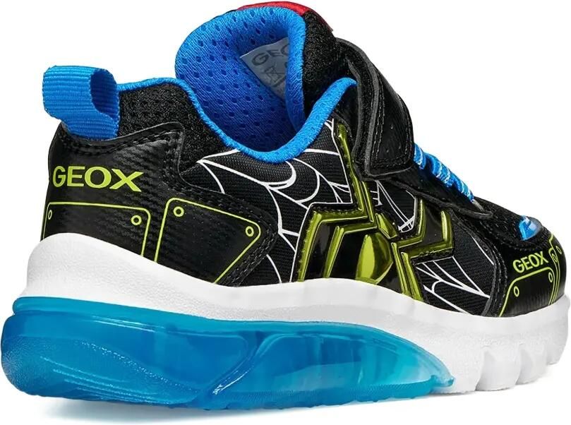 Geox Kids Ciberdron sneakers met klittenband Zwart - Foto 2