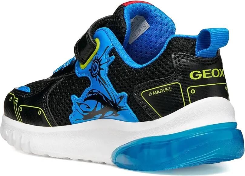 Geox Kids Ciberdron sneakers met klittenband Zwart - Foto 3