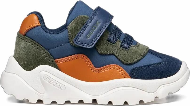 Geox Kids Ciufciuf panelled touch-strap sneakers Blauw - Foto 5