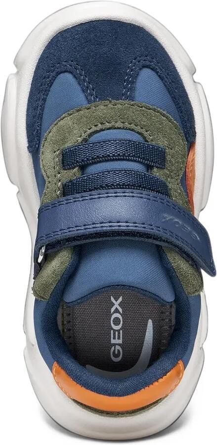 Geox Kids Ciufciuf panelled touch-strap sneakers Blauw - Foto 4