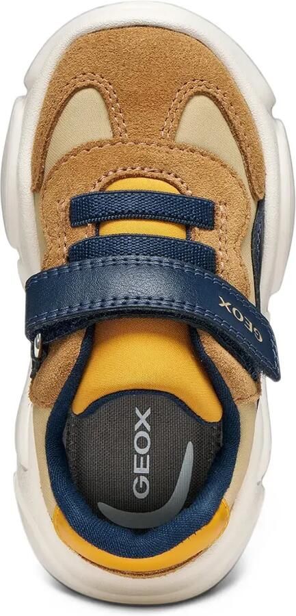 Geox Kids Ciufciuf panelled touch-strap sneakers Bruin - Foto 4