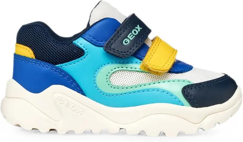Geox Kids Ciufciuf sneakers met klittenband Blauw - Foto 4