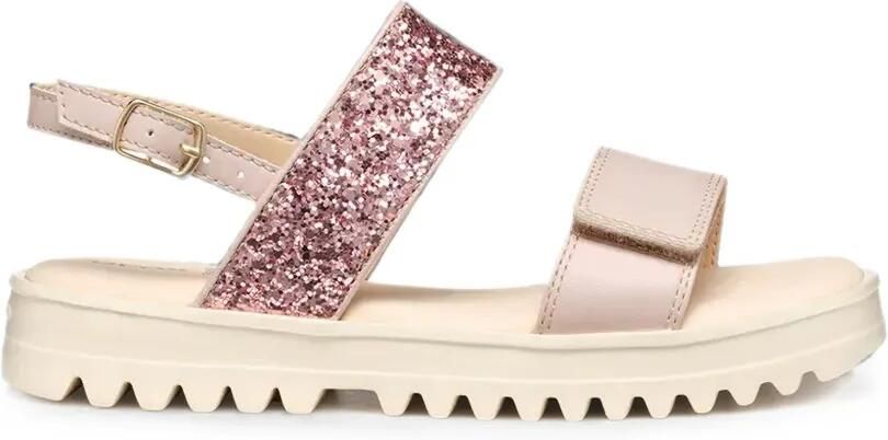 Geox Kids Coralie sandalen met glitterdetail en klittenband Roze - Foto 4