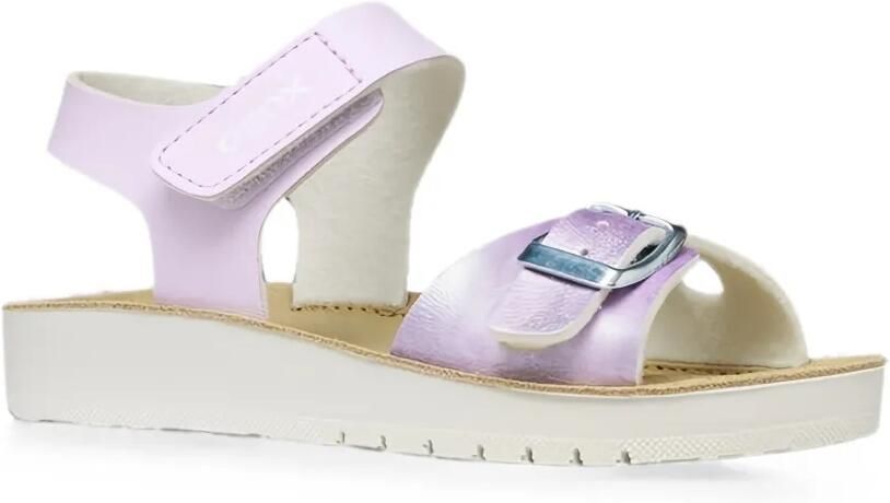 Geox Kids Costarei sandalen met open neus en klittenband Paars