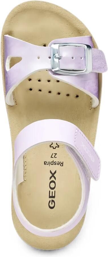 Geox Kids Costarei sandalen met open neus en klittenband Paars - Foto 4