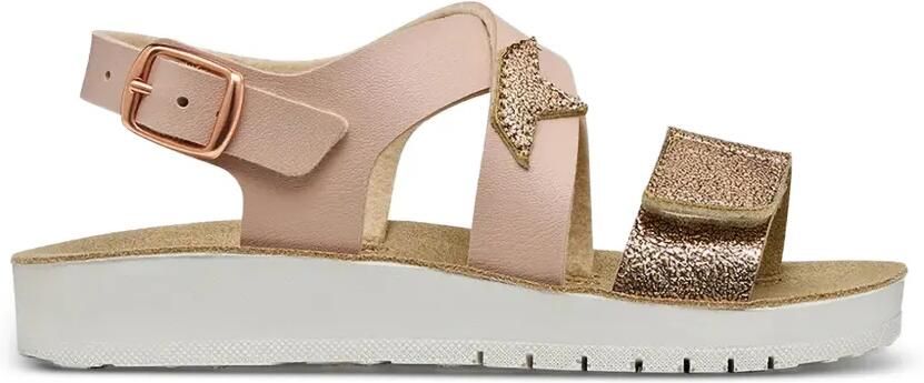 Geox Kids Costarei sandalen met sterpatch en glitters-effect Roze - Foto 5
