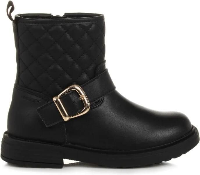Geox Kids Eclair leren enkellaarzen Zwart