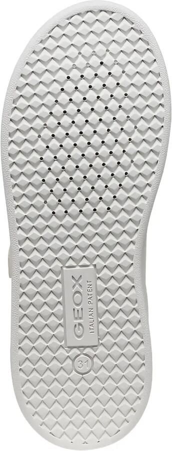 Geox Kids Eclyper sneakers met glitters en klittenband Wit - Foto 4