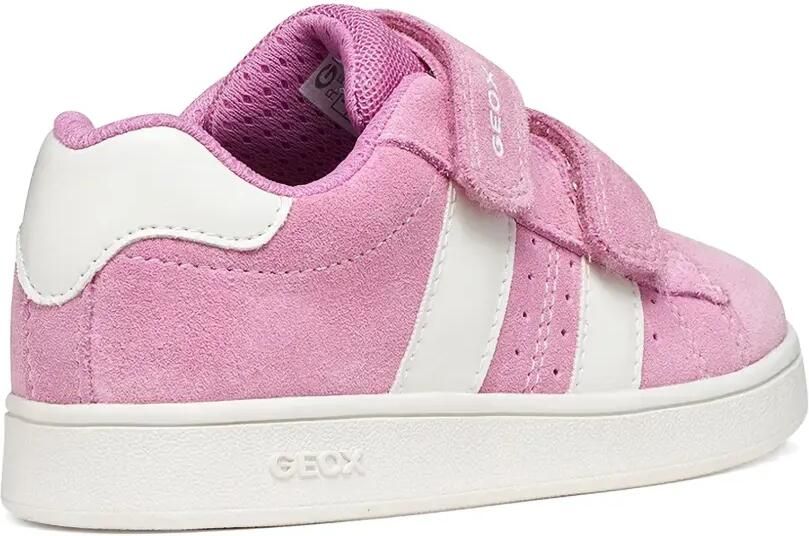 Geox Kids Eclyper sneakers met klittenband en logoprint Roze - Foto 3