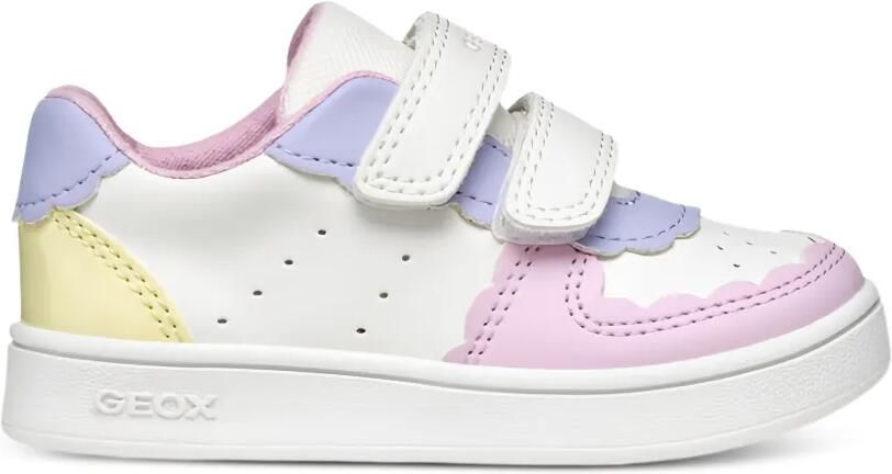 Geox Kids Eclyper sneakers met klittenband Wit - Foto 4