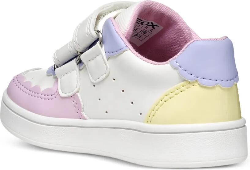 Geox Kids Eclyper sneakers met klittenband Wit - Foto 3