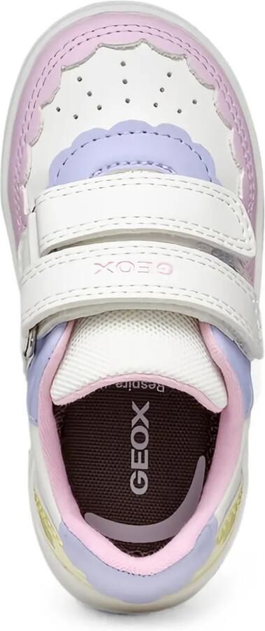 Geox Kids Eclyper sneakers met klittenband Wit - Foto 5
