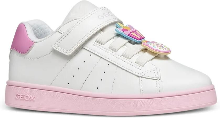 Geox Kids Eclyper sneakers met klittenband Wit