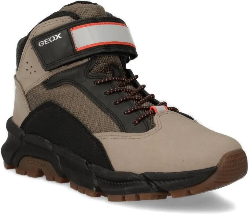 Geox Kids Enkellaarzen met klittenband Beige