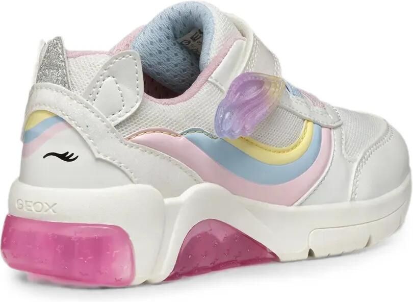 Geox Kids Fadinlight sneakers met klittenband en vleugeldetail Wit - Foto 3