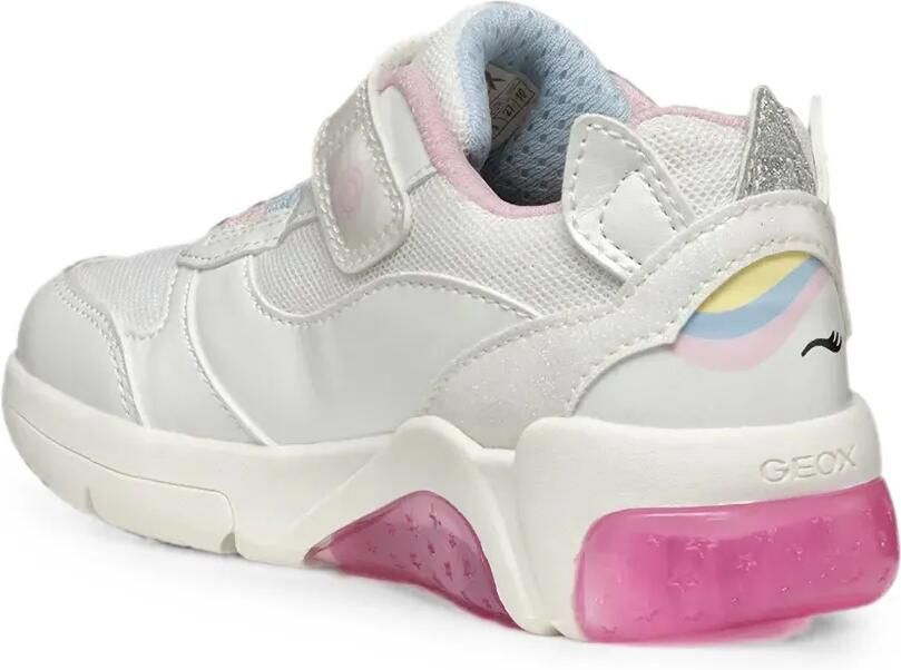 Geox Kids Fadinlight sneakers met klittenband en vleugeldetail Wit - Foto 2