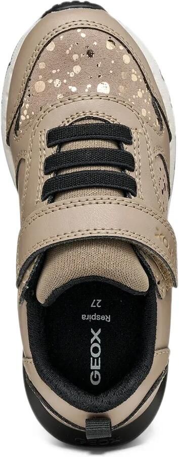 Geox Kids Fastics sneakers met klittenband en vlekken Beige - Foto 4