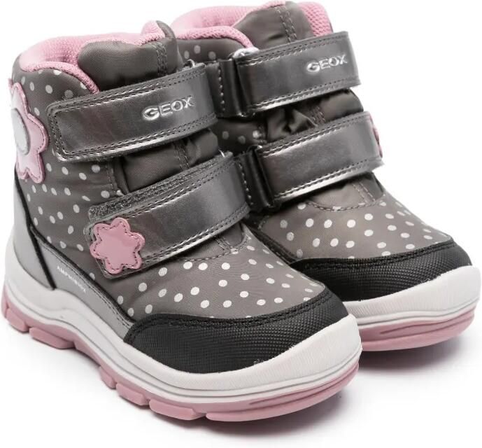Geox Kids Flanfil ABX laarzen met stippen Grijs