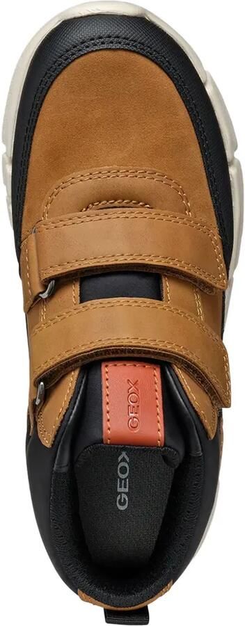 Geox Kids Flexiper enkellaarzen met klittenband Bruin