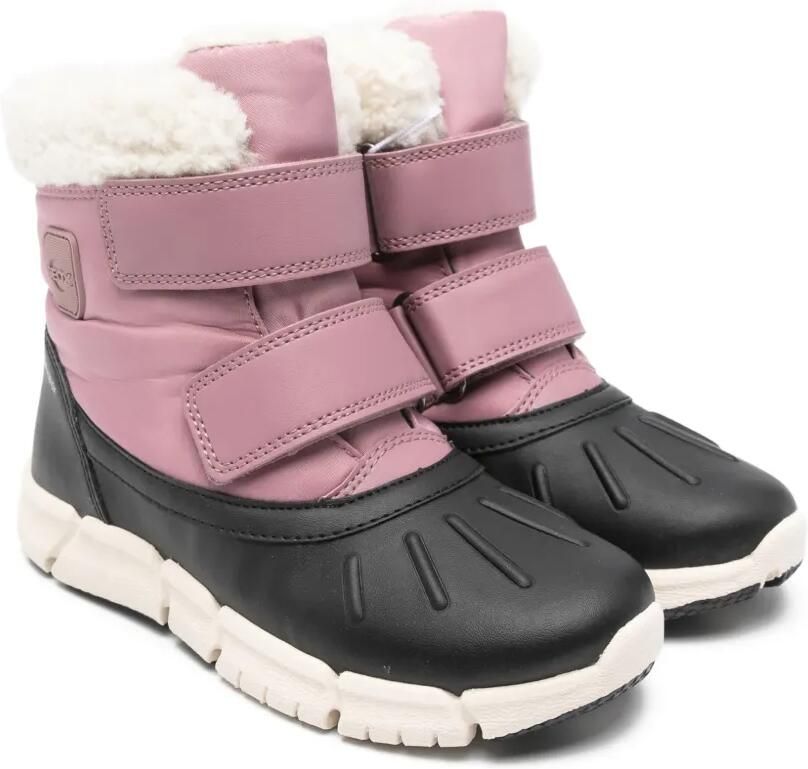 Geox Kids Flexyper ABX snowboots met klittenband Roze