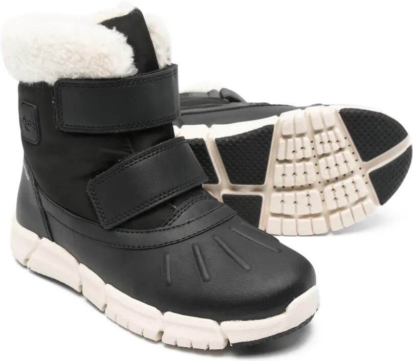 Geox Kids Flexyper ABX snowboots met klittenband Zwart - Foto 2