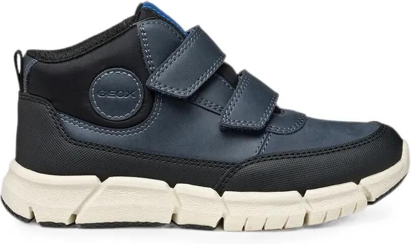 Geox Kids Flexyper enkellaarzen met klittenband Blauw