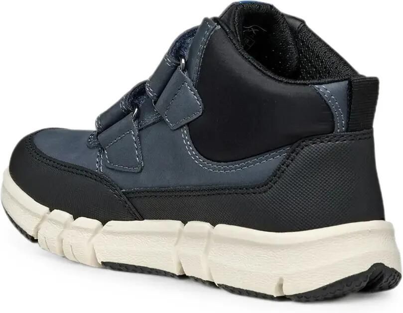 Geox Kids Flexyper enkellaarzen met klittenband Blauw - Foto 3