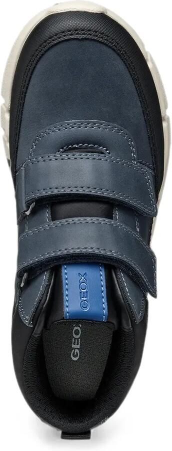 Geox Kids Flexyper enkellaarzen met klittenband Blauw - Foto 4