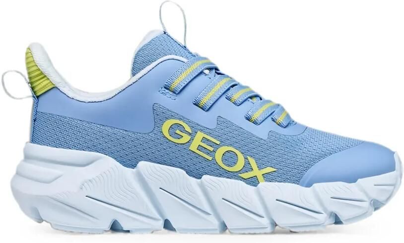 Geox Kids Flexyper Fast logoprint sneakers Blauw