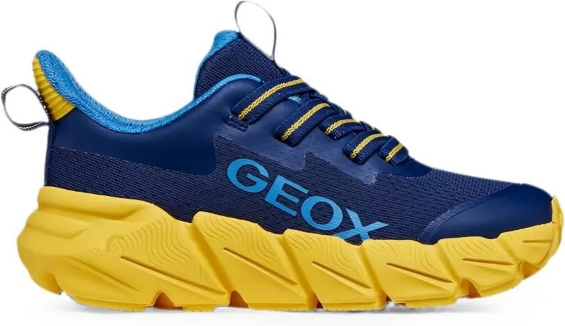 Geox Kids Flexyper Fast sneakers met logoprint Blauw