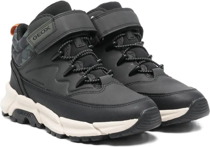 Geox Kids Flexyper laarzen met camouflageprint Zwart
