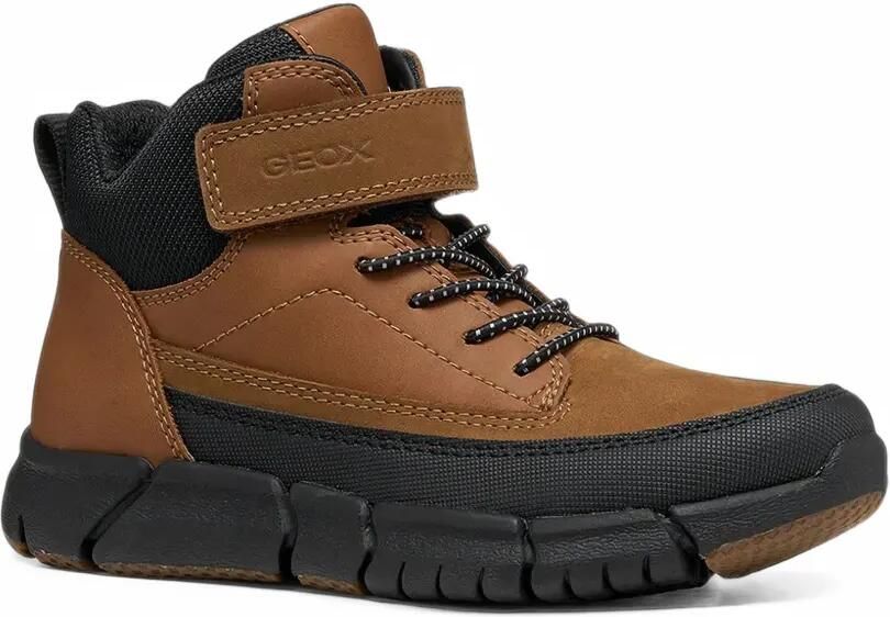 Geox Kids Flexyper lace-up touch-strap boots Bruin - Foto 3