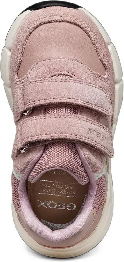 Geox Kids Flexyper mini sneakers met klittenband en vlakken Roze - Foto 3