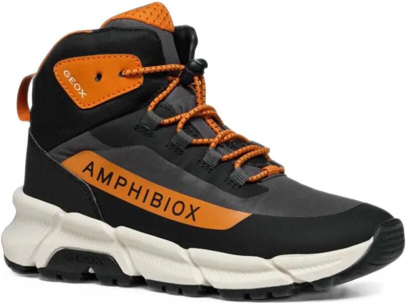 Geox Kids Flexyper Plus Amphibiox panelled boots Zwart
