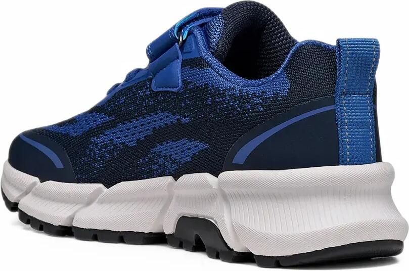 Geox Kids Flexyper Plus sneakers van gebreid mesh met klittenband Blauw - Foto 2