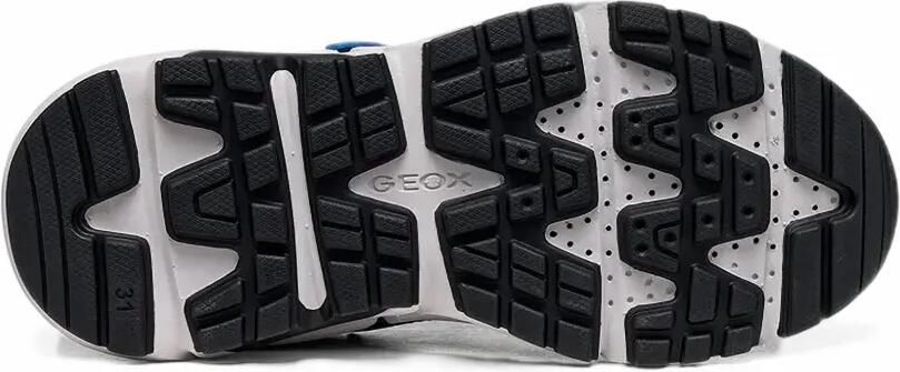 Geox Kids Flexyper Plus sneakers van gebreid mesh met klittenband Blauw - Foto 5