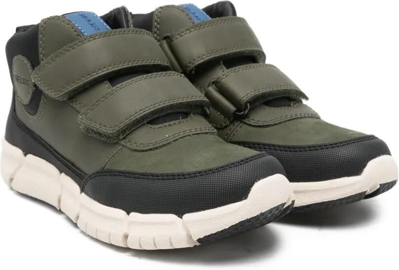 Geox Kids Flexyper sneakers met klittenband Groen
