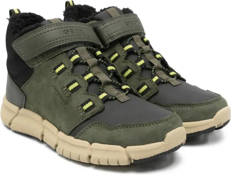 Geox Kids Flexyper sneakers met klittenband Groen