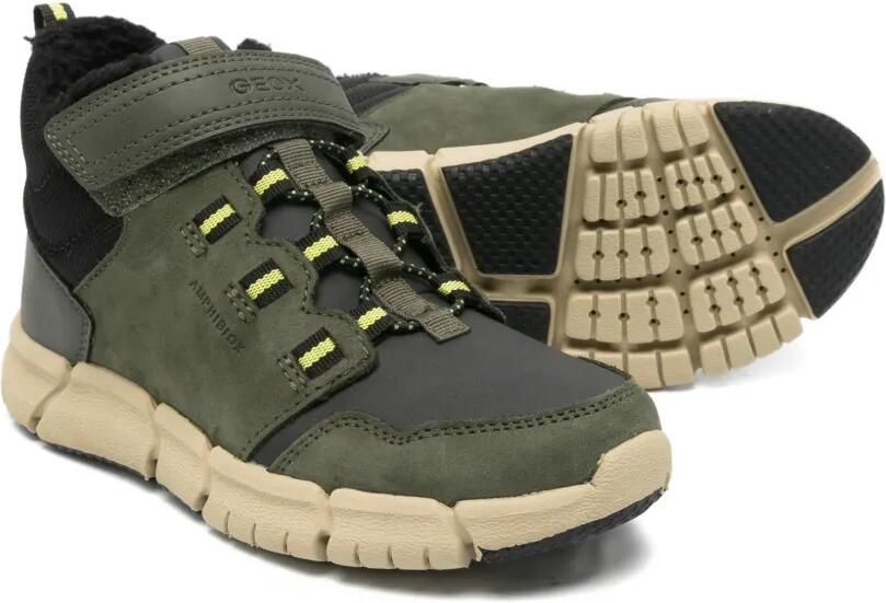 Geox Kids Flexyper sneakers met klittenband Groen - Foto 3