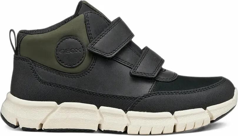 Geox Kids Flexyper touch-strap ankle boots Zwart