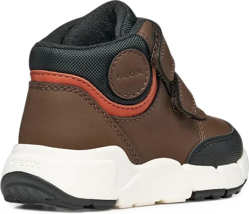 Geox Kids Flexyper sneakers met klittenband Bruin - Foto 2