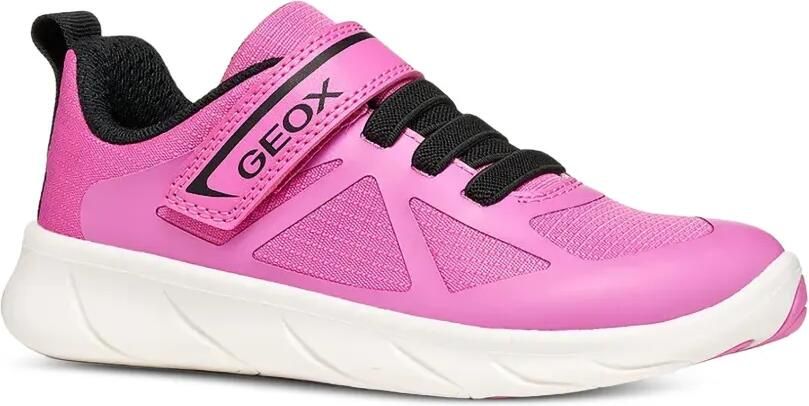 Geox Kids Foot-Run mesh sneakers met klittenband Roze