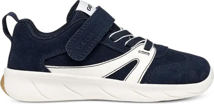 Geox Kids Foot-Run sneakers met klittenband Blauw