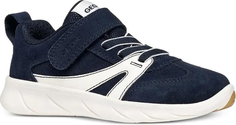 Geox Kids Foot-Run sneakers met klittenband Blauw - Foto 3