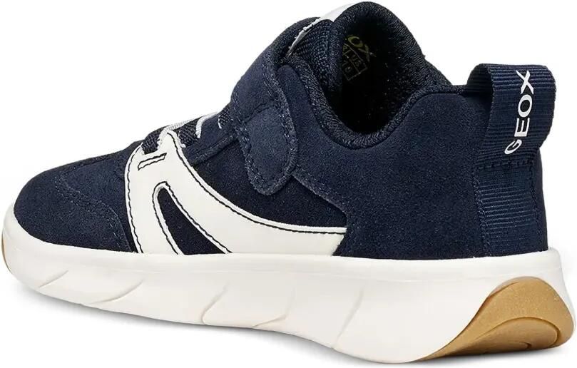 Geox Kids Foot-Run sneakers met klittenband Blauw - Foto 2