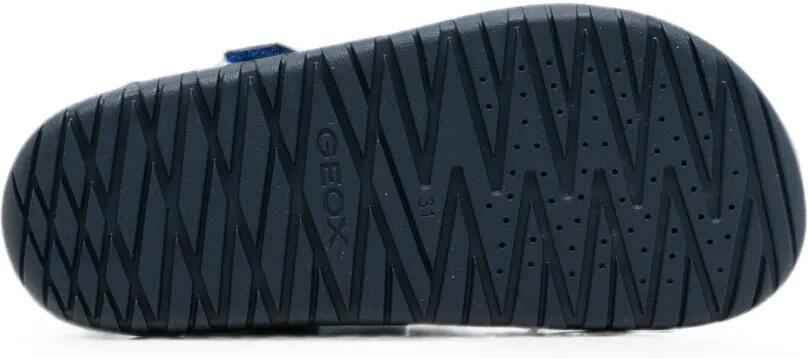 Geox Kids Fusbetto sandalen met klittenband en gespdetail Blauw - Foto 4