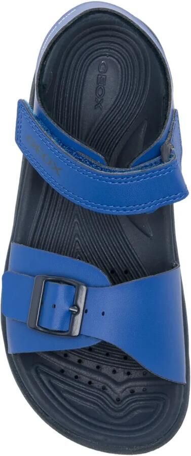 Geox Kids Fusbetto sandalen met klittenband en gespdetail Blauw - Foto 3