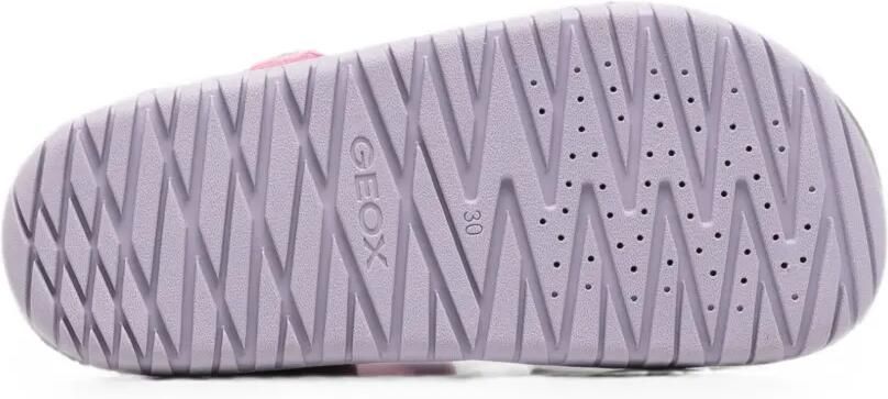 Geox Kids Fusbetto sandalen met klittenband en gespsluiting Roze - Foto 4