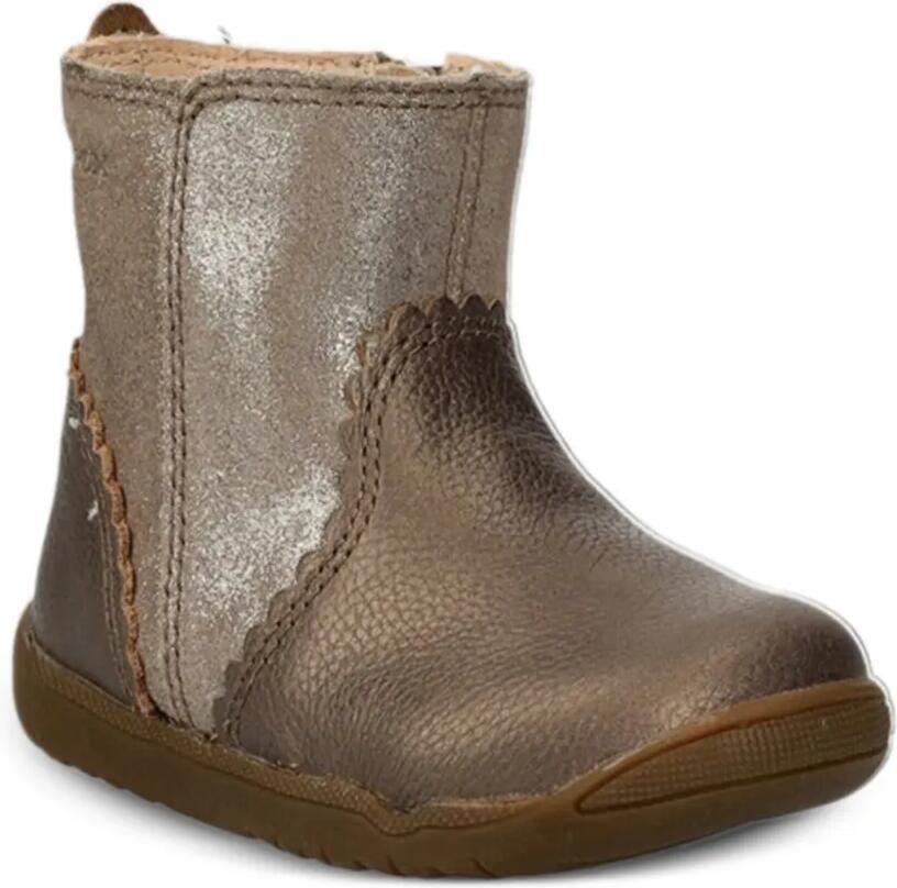 Geox Kids Gewelfde metallic laarzen Bruin